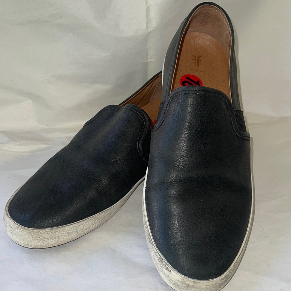 Frye Slip On Leather Sneakers